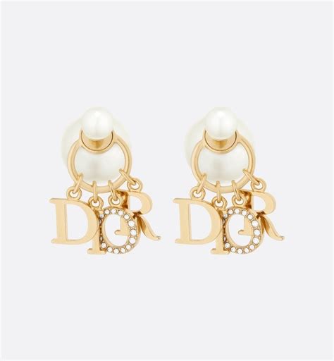 dior tribal earrings saks|Dior pearl earrings.